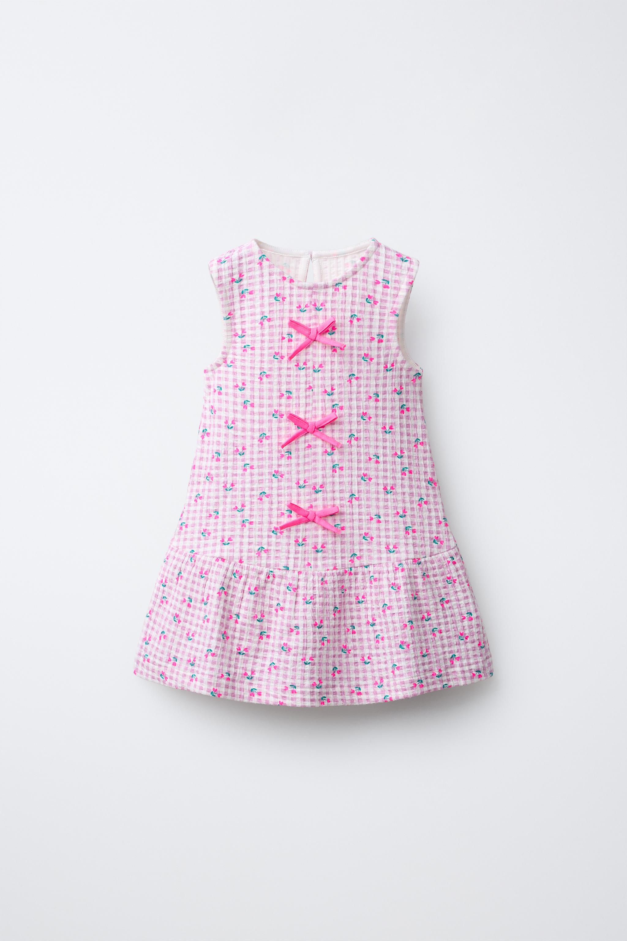 STRIPED HEART PRINT DRESS